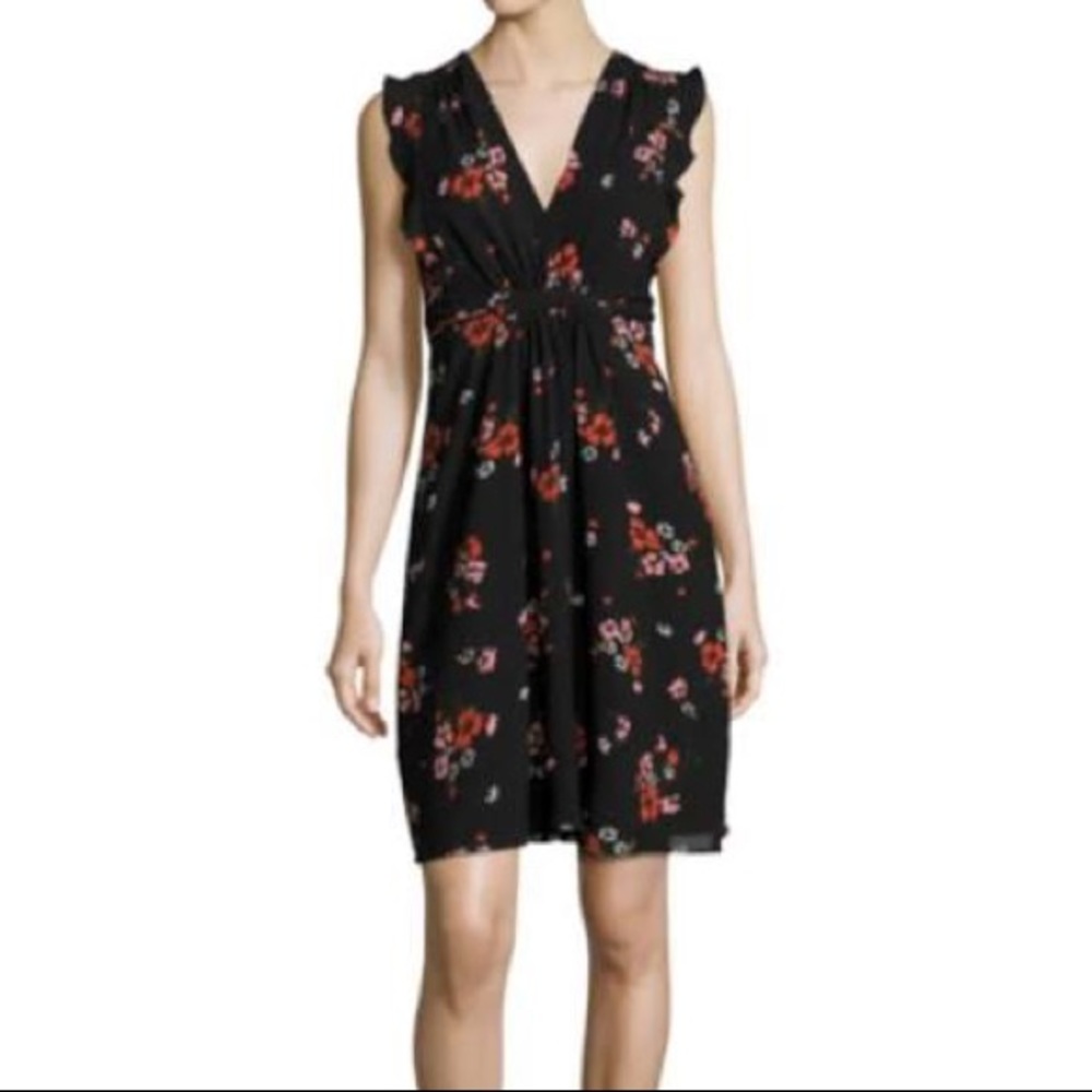 Rebecca Taylor margurte floral 100% silk dress - Picture 2 of 7
